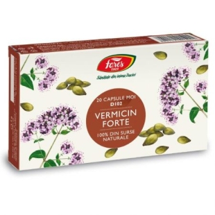 Vermicin Forte 20caps, Fares