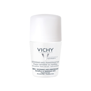 Roll-on antiperspirant cu eficacitate 48h fara parfum, 50ml, Vichy
