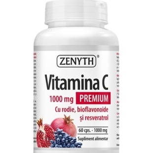 Vitamina C Premium, 1000 mg, 60 capsule, Zenyth