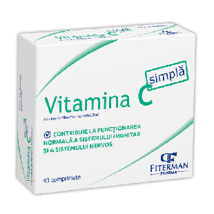 Vitamina C simpla, 180 mg, 40 comprimate de supt, Fiterman