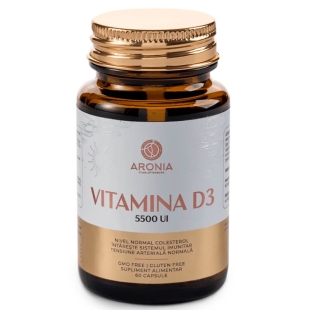 Vitamina D3 5500 UI, 60 capsule, Aronia Charlottenburg