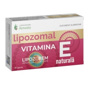 Vitamina E lipozomal 12 mg, 30 capsule, Remedia