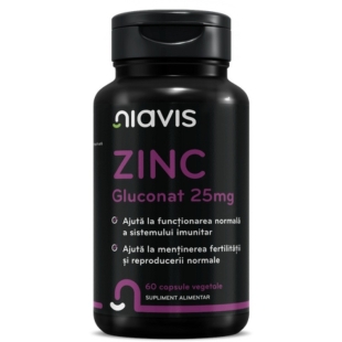 Zinc Gluconat 25mg, 60 capsule, Niavis