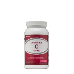 Vitamina C masticabila pentru copii 100 mg, 180 tablete, GNC