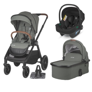 Sistem modular 3in1 Coccolle Aspen Moss green + Scoica auto iSize Coccolle Knox Black