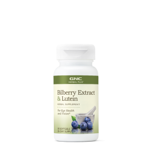 Extract de afine si luteina Herbal Plus, 30 capsule, GNC