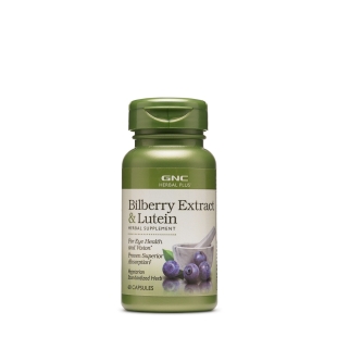 Extract de afine si luteina Herbal Plus, 60 capsule, GNC