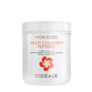 Colagen hidrolizat din 5 surse sub forma de peptide, fara aroma, 567 g, Code Age