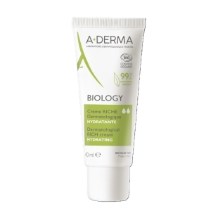 Biology Riche crema hidratanta, 40 ml, A-Derma