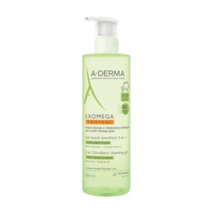 Exomega Control gel spumant emolient 2 in1, 500ml, A-Derma