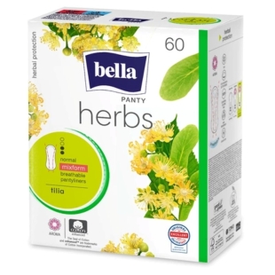 Absorbante zilnice cu flori de tei Panty Herbs, 60 bucati, Bella