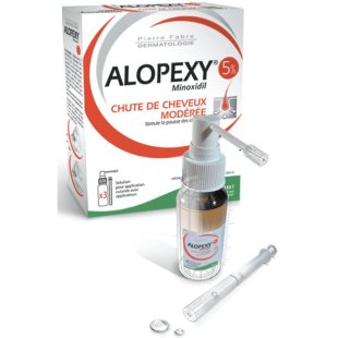Alopexy 5% (minoxidil) solutie cutanata,  50mg/ml, 60 ml, Pierre Fabre