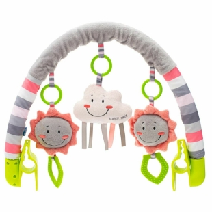 Baby Mix - Arcada universala cu jucarii din plus, pentru landou, carucior,sscaun de masa, patut, Cloud