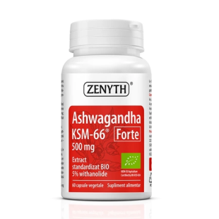 Ashwaghanda KSM-66 Forte, 500 mg, 60 capsule, Zenyth