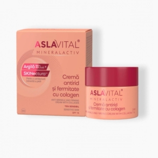 Crema hidratanta cu colagen pentru fermitate Mineralactiv, 50 ml, Aslavital