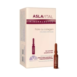 Fiole cu colagen 10 fiole, 2 ml, Aslavital