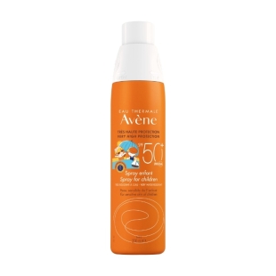 Spray fotoprotectie copii fara urme albe SPF 50+, 200ml, Avene
