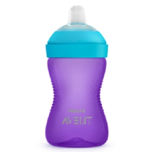 Cana cu tetina moale rezistenta la muscaturi fata SCF802/02, 300 ml, Avent