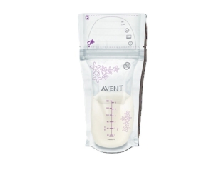 Pungi de stocare a laptelui matern SCF603/25, 25 bucati, 180 ml, Philips