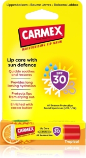 Balsam reparator pentru buze uscate si crapate SPF 30 Tropical, 4.25 g, Carmex