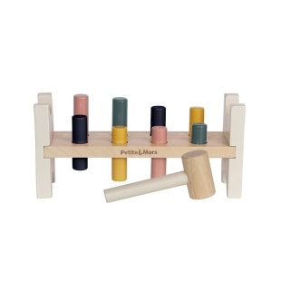 Banc de lucru, Petite&Mars, Big Bang Wood of Mars, 12 luni+, Multicolor