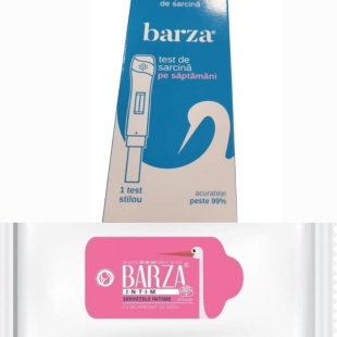 Barza Test de sarcina Jet (determinarea saptamanii) + Servetele intime cadou