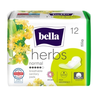 Absorbante Herbs Tilia, 12 bucati, Bella