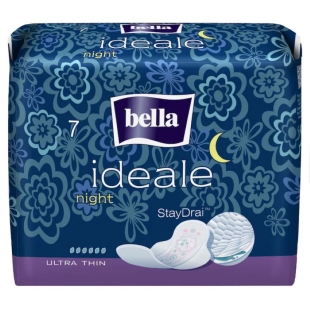 Absorbante night Ultra thin StayDrai Ideale, 7 bucati, Bella