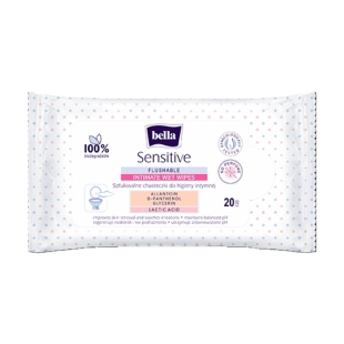 Servetele umede pentru igiena intima Sensitive, 20 bucati, Bella