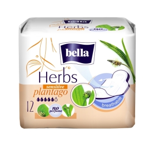 Bella Herbs Patlagina Absorbante 12buc