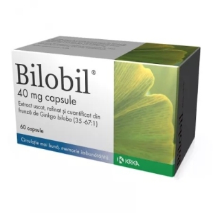Bilobil, 40 mg, 60 capsule, KRKA