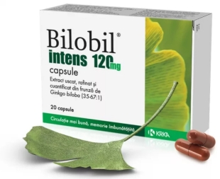 Bilobil Intens, 120 mg, 20 capsule, KRKA