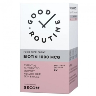 Biotina / Biotin 1000 mcg Good Routine, 30 capsule vegetale, Secom