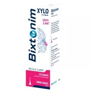 Bixtonim Xylo, 0,5 mg/ml spray nazal, solutie, 10 ml, Biofarm
