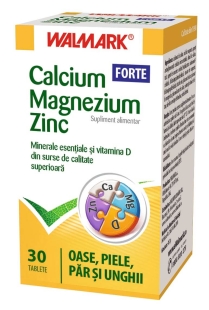 Calcium Magneziu Zinc Forte, 30 tablete, Walmark
