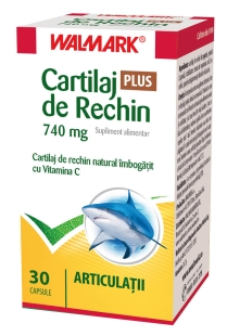 Cartilaj de Rechin Plus 740 mg cu Vitamina C, 30 capsule, Walmark