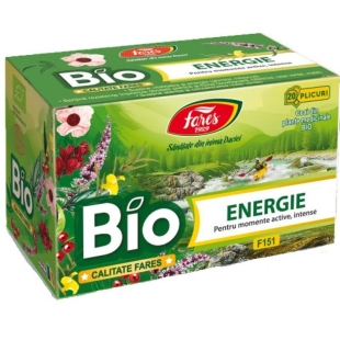 Ceai Energie Bio F150, 20 plicuri, Fares