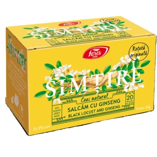 Ceai salcam cu ginseng , 20 plicuri, Fares