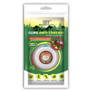 Clips reglabil anti-tantari pentru copii si adulti, 1 bucata, Smart Touch