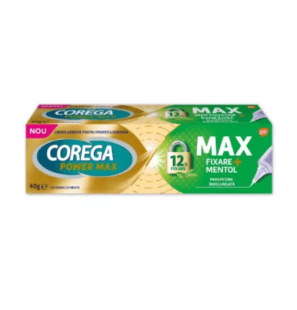 Crema adeziva pentru proteza dentara Max Fixare + Mentol Corega, 40 g, Gsk