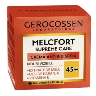 Crema antirid SPF 10 riduri vizibile 45+ Melcfort Supreme Care, 50 ml, Gerocossen