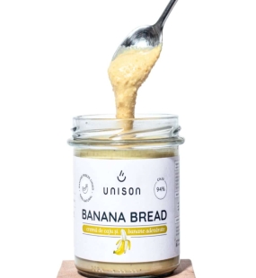Crema de caju si banane Banana Bread, 300 g, Unison