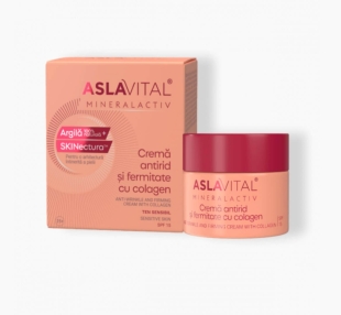 Crema hidratanta cu colagen pentru fermitate Mineralactiv, 50 ml, Aslavital