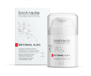 Crema masca de noapte cu retinol 0,5%, 50 ml, Biotrade
