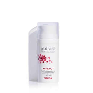 Crema reparatoare cu SPF 30 Acne Out, 30 ml, Biotrade