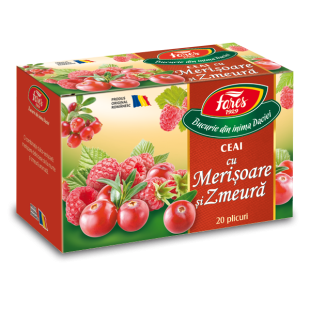 Aromfruct ceai zmeura si merisoare 20plicuri, Fares