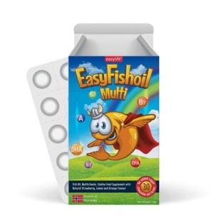 Easy Fishoil Focus, 30 comprimate masticabile, EasyVit