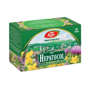 Ceai Hepatocol, 20plicuri, Fares
