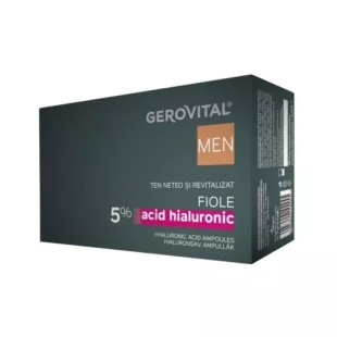 Fiole cu acid hialuronic 5% Men 2 ml, 10 fiole, Gerovital