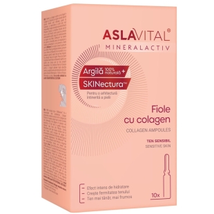 Fiole cu colagen 10 fiole, 2 ml, Aslavital
